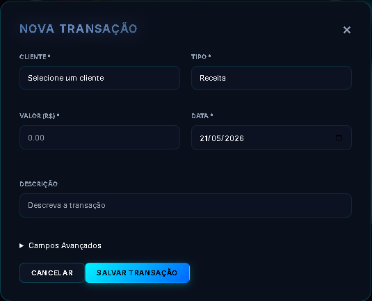 Modal de Nova Transação
